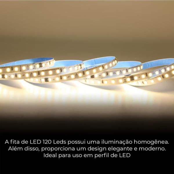 Imagem de Fita Led 110v Direta 120leds/m Rolo 10m Não Usa Fonte Neutro