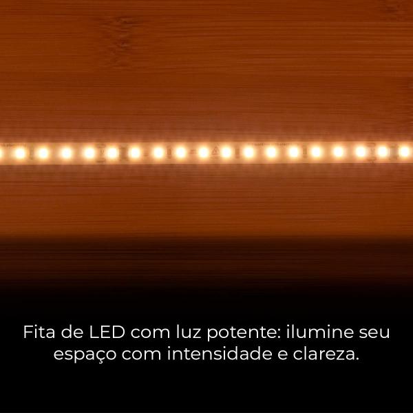 Imagem de Fita Led 110v Direta 120leds/m Rolo 10m Não Usa Fonte Quente