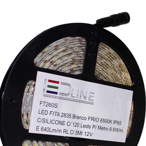 Imagem de Fita Led 120 Silicone 6000k Branco Frio Ft260s