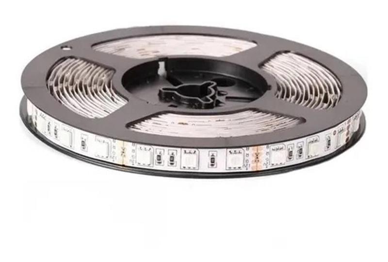 Fita Led 12V 25W Rgb 5M Ip20 + Plug Luminatti Imagem de Fita Led 12V 25W Rgb 5M Ip20 + Plug Luminatti