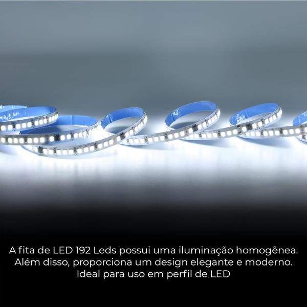 Imagem de Fita Led 220v Direta 192leds/m Rolo 10m Não Usa Fonte Frio