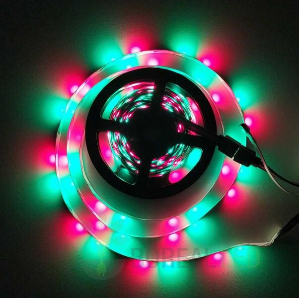 Imagem de Fita LED 2835 RGB Colorida 5m 300 LEDS IP20 + Controle + Fonte