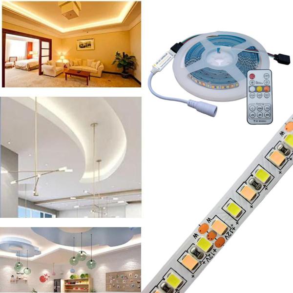 Fita Led 3 Temperaturas (Frio, Quente E Morno) De 5M De 12V - TOP Imagem de Fita Led 3 Temperaturas (Frio, Quente E Morno) De 5M De 12V