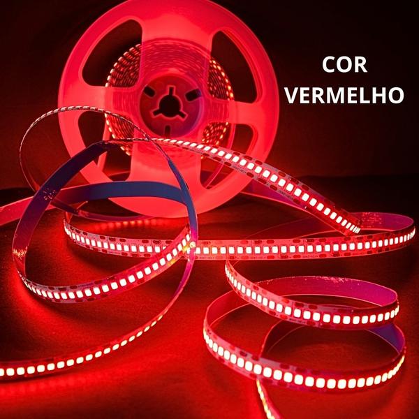 *fita led 3528 240led/m s/silicone 5m vermelho tb-01-5015 - LUCKFOYU Imagem de *fita led 3528 240led/m s/silicone 5m vermelho tb-01-5015