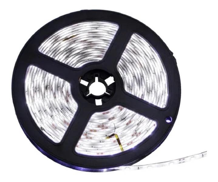 Imagem de Fita Led 5050 12 Volts Ip20 Branco Frio Sem Silicone 5 Metro