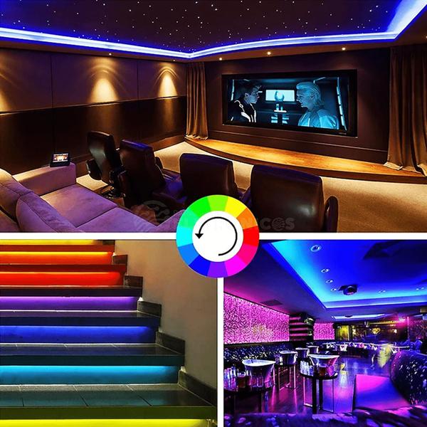 Imagem de Fita LED 5050 RGB 16 Cores 5M Ritmo Musical Bluetooth Controle APP IP44 TB5049