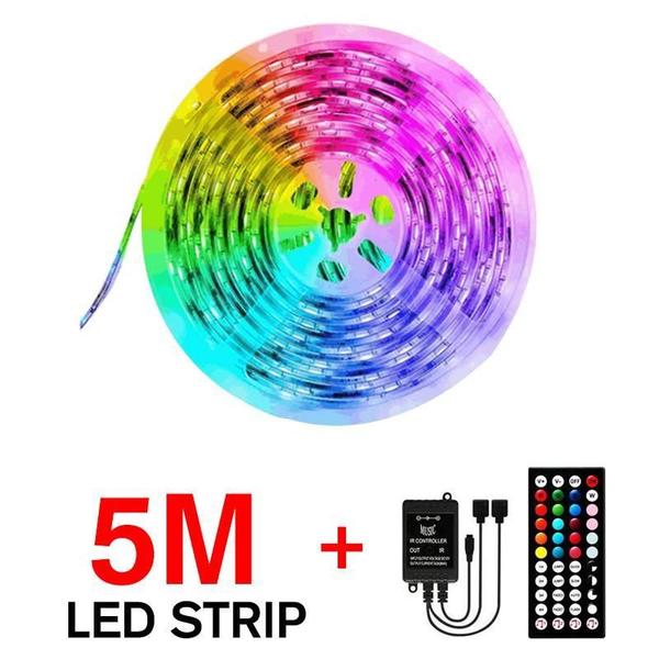 Imagem de Fita Led 5050 Rgb Colorida 5M 16 Cores + Fonte + Controle