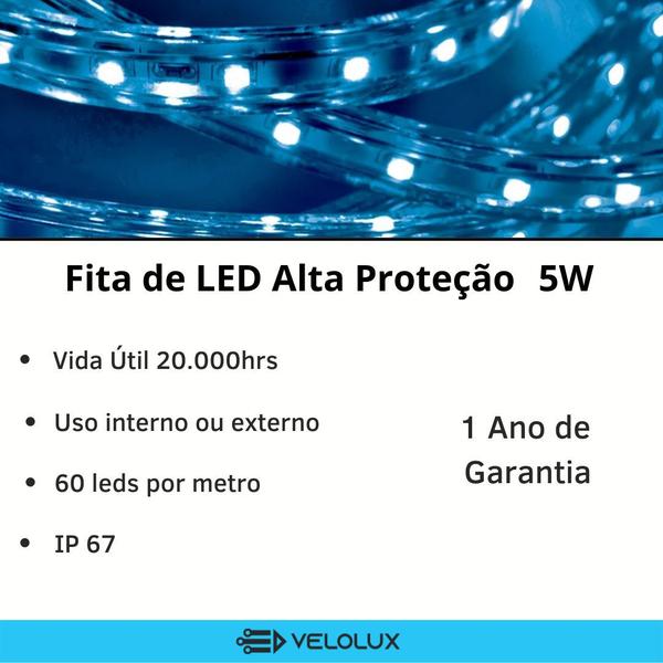 Imagem de Fita LED 5W - Alta Proteção - 20 metros - 60 LED/Metro - Taschibra