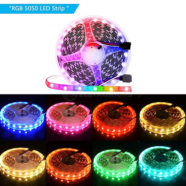 Imagem de Fita Led Acionamento Bluetooth 300 Leds Rgb Acompanha Controle Alta Luminosidade DY8798