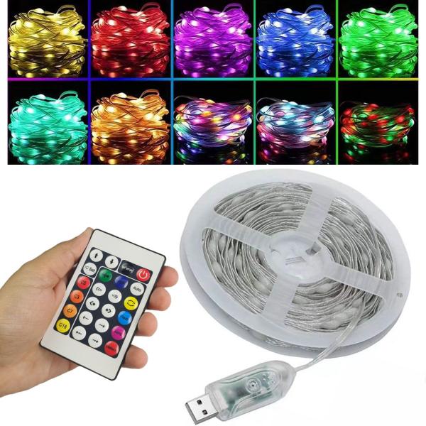 Imagem de Fita Led Aplicativo App Celular 5 Metros Cores RGB Ajustavel Decoraçao Natal Sanca Gesso Sala Quarto Casa Escadas Corredor Loja Fachada