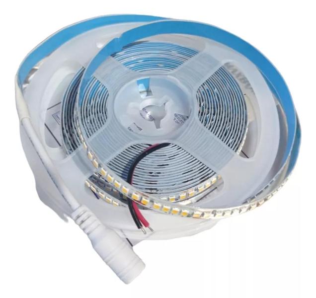 Fita Led Branco Quente 1.200 Leds Alta Intensidade+fonte 5a - Top Leds Imagem de Fita Led Branco Quente 1.200 Leds Alta Intensidade+fonte 5a