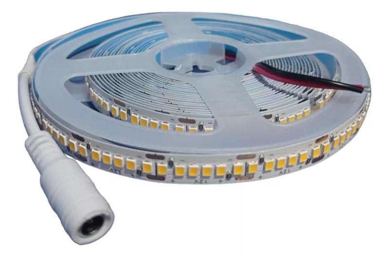 Fita Led Branco Quente 1.200 Leds Alta Intensidade+fonte 5a - Top Leds Imagem de Fita Led Branco Quente 1.200 Leds Alta Intensidade+fonte 5a
