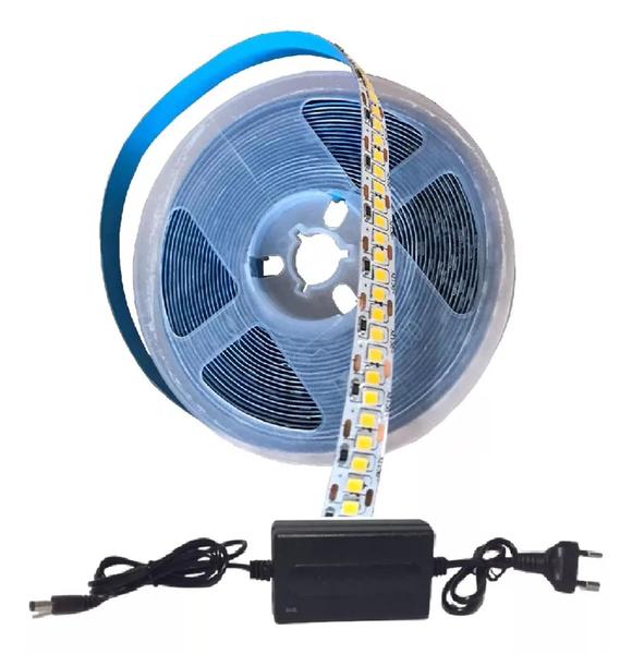 Fita Led Branco Quente 1.200 Leds Alta Intensidade+fonte 5a - Top Leds Imagem de Fita Led Branco Quente 1.200 Leds Alta Intensidade+fonte 5a