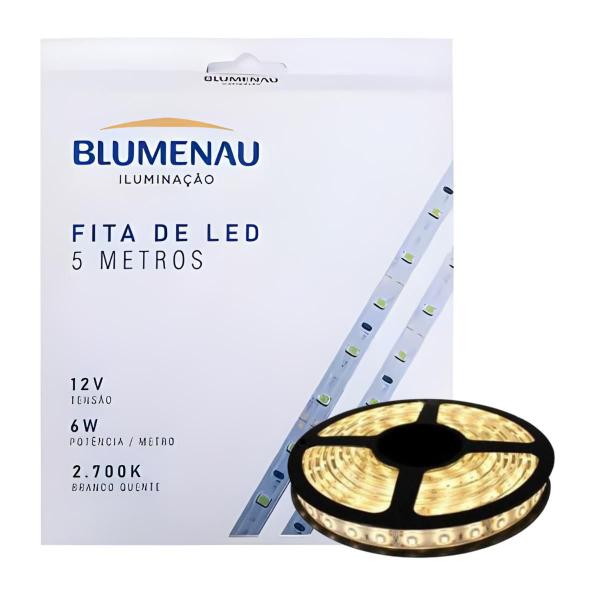 Imagem de Fita Led Branco Quente/Frio Blumenau 2700k/6500k 12v 60 Led