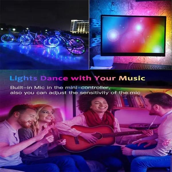 Imagem de Fita led colorida wi-fi alexa google app rgb controle fonte