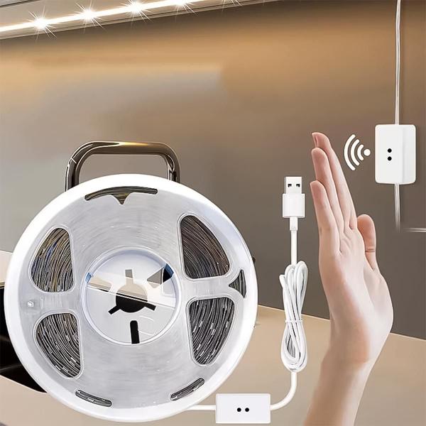 Fita LED Com Sensor de Movimento, 1m, Luz Amarela, USB, LexLight Imagem de Fita LED Com Sensor de Movimento, 1m, Luz Amarela, USB, LexLight