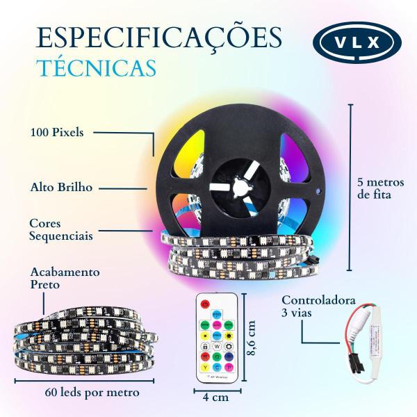 Imagem de Fita Led Digital Ws2811 Ip20 60 Leds/M 12V Sem Fonte