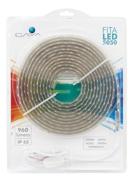 Fita Led Gaya Smd 5050 Ip65 Rolo 5m 72w 600lm/m + Conector Imagem de Fita Led Gaya Smd 5050 Ip65 Rolo 5m 72w 600lm/m + Conector
