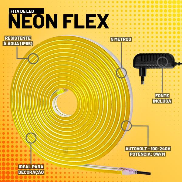 Imagem de Fita LED Luminosa Taschibra Neon Flex 8W 12V