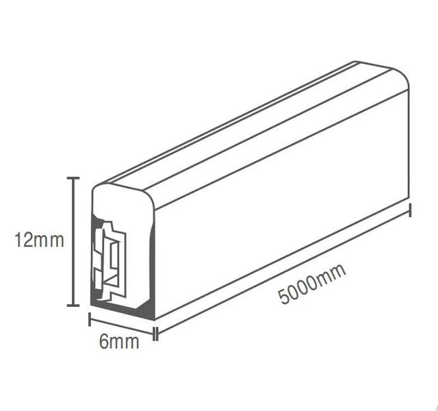 Imagem de Fita Led Neon 12V 4000K 5 Metros IP65 12W/m 120LED/m