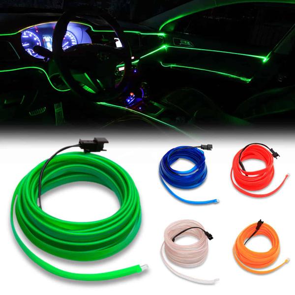 Imagem de Fita LED Neon Shocklight Painel Interior Carro Conector 12V 1 Metro