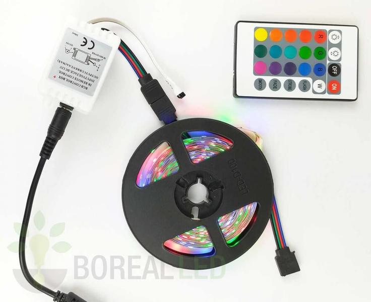 Imagem de Fita LED RGB 2835 Colorida 5m 300 LEDS IP20 + Controle