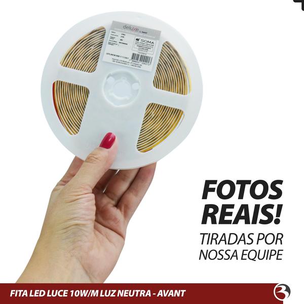 Imagem de Fita Led Rolo 5 Metros 320Led Por Metro 24v 10w Luz Branco Frio/Neutro 4000k/6500k ip20 1800 Lumens Luce - Avant