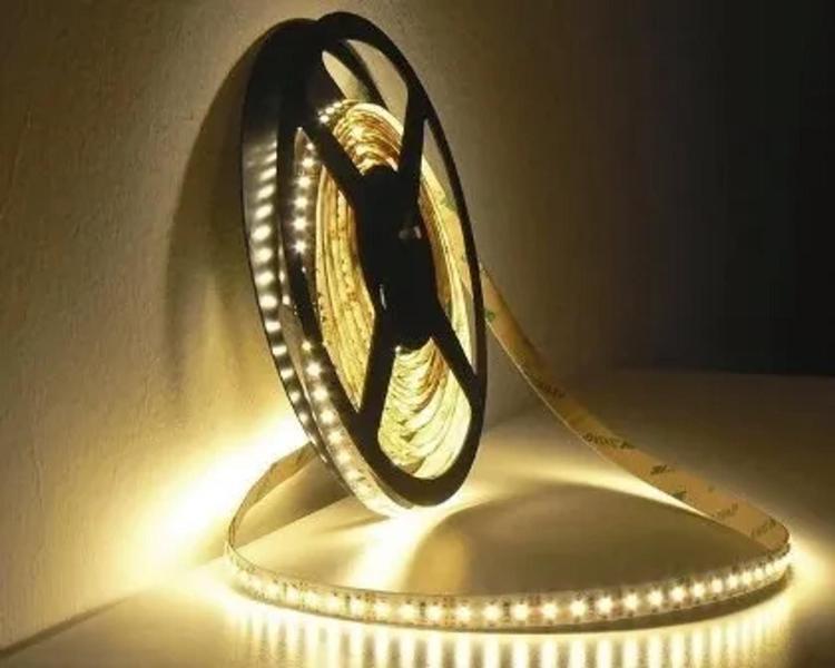 Imagem de Fita Led Rolo 5m 5050 Branco Quente Dupla Face Prova D'agua