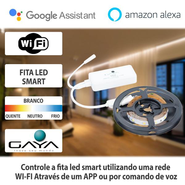 Imagem de Fita Led Smart 4030 Dimerizável WiFi Gaya 300 Leds 5M 5W/m 