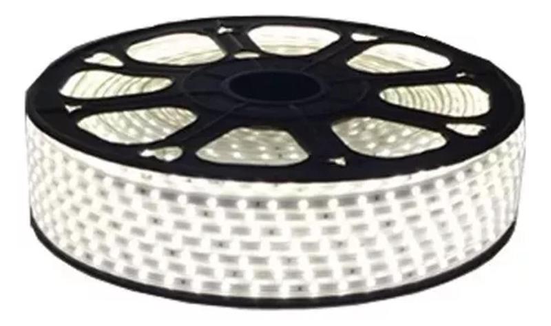 Fita Mangueira Led 5050 Branco Frio 110v 1m +fonte - Top Leds Imagem de Fita Mangueira Led 5050 Branco Frio 110v 1m +fonte