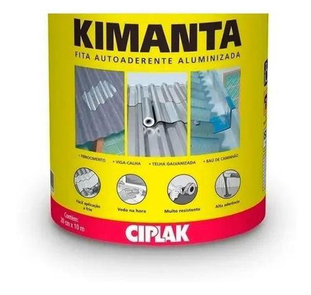 Imagem de Fita Manta Asfáltica Aluminizada 20cm X 10m - Ciplak