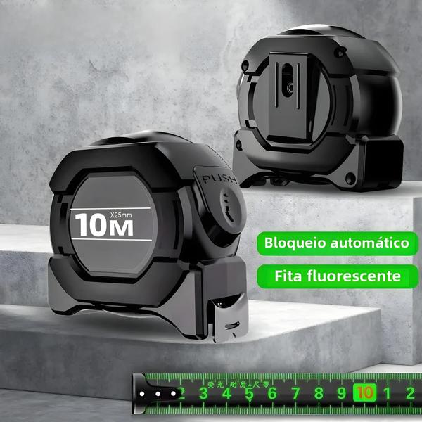 Imagem de Fita Métrica de Aço Inox com Trava Automática e Fluorescência