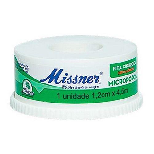 Imagem de Fita Micropore Branco 1,2cm x 4,5m 10 Unidades Missner 