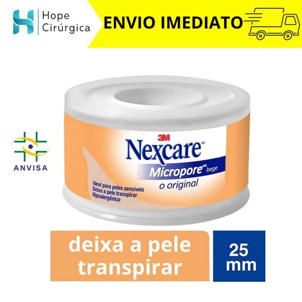 Imagem de Fita Micropore Nexcare Bege 25MM X 4,5M - Original 3M