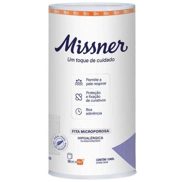 Imagem de Fita Microporosa Branca 10cm X 10m - Missner