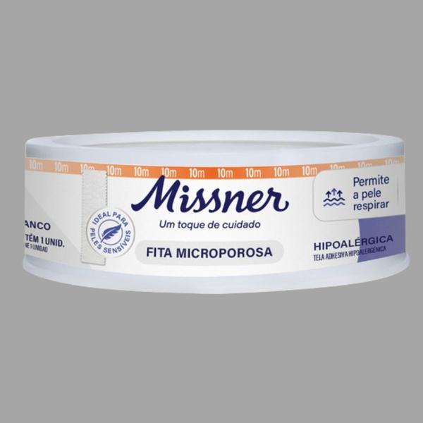 Imagem de Fita Microporosa Branca 1,2cm X 10m - Missner