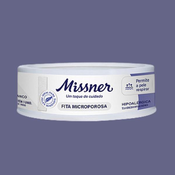 Imagem de Fita Microporosa Branca 1,2cm X 4,5m - Missner