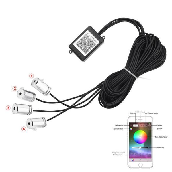 Imagem de Fita Neon Automotivo Rgb 4 Pontos 12V