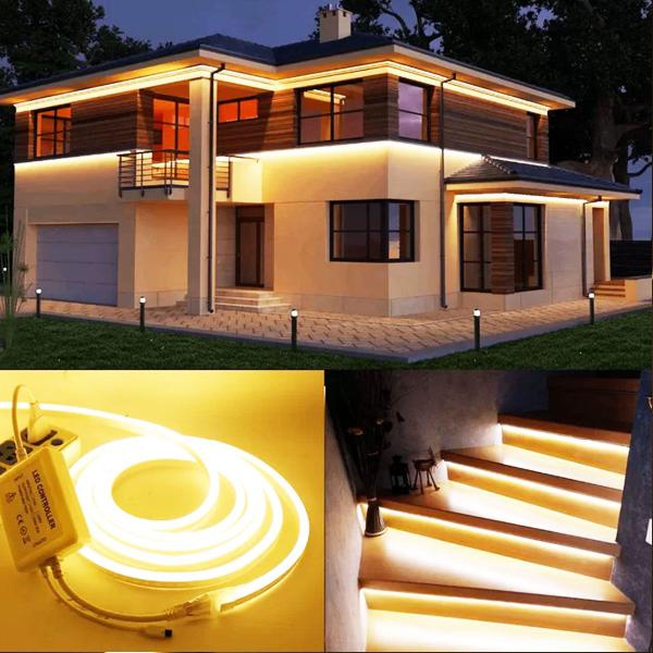 Fita Neon Led 5m 12v Corte 2,5cm Flexivel Alto Brilho Luz - Tesla Store Imagem de Fita Neon Led 5m 12v Corte 2,5cm Flexivel Alto Brilho Luz