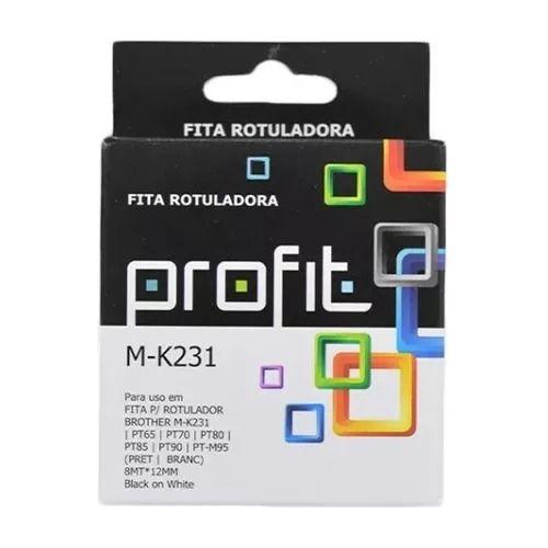 Imagem de Fita P/ Rotulador Brother M-k231  Pt65  Pt70  Pt80  Pt85