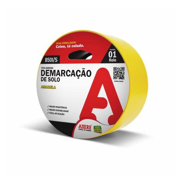 Imagem de Fita para Demarcação de solo 850 50mm x 15m Adere