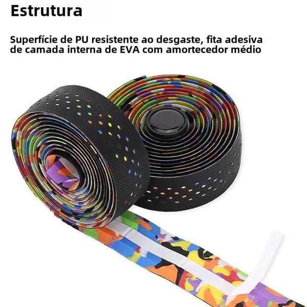 Imagem de Fita para Guidão de Bicicleta - Absorvente de Choque, Antiderrapante e Resistente