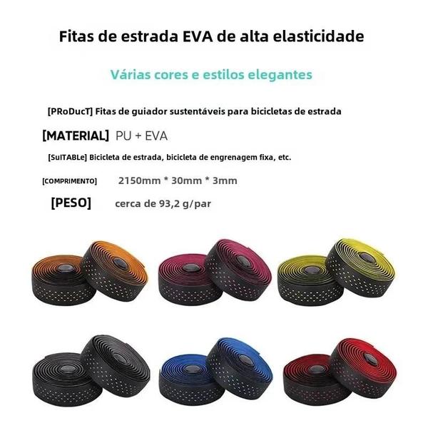 Imagem de Fita para Guidão de Bicicleta - Absorvente de Choque, Antiderrapante e Resistente