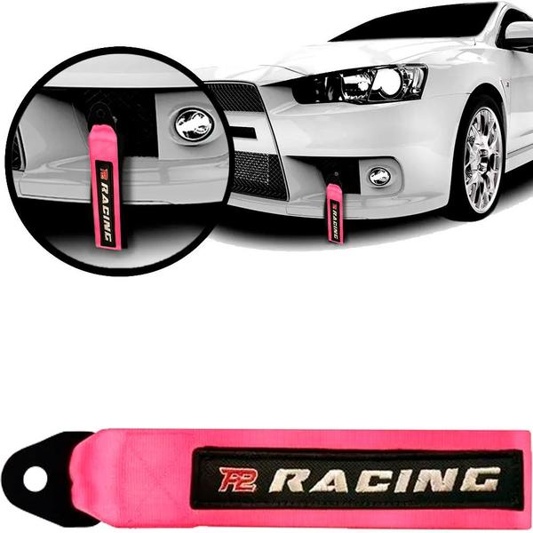 Imagem de Fita Para Reboque Tow Strap Rosa Universal