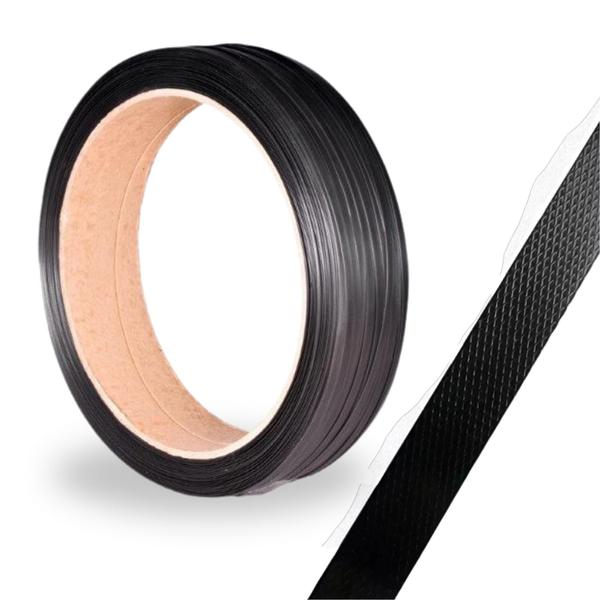 Fita Pet Poliester 16mm Preta par Arqueação - Tiger Embalagens Imagem de Fita Pet Poliester 16mm Preta par Arqueação