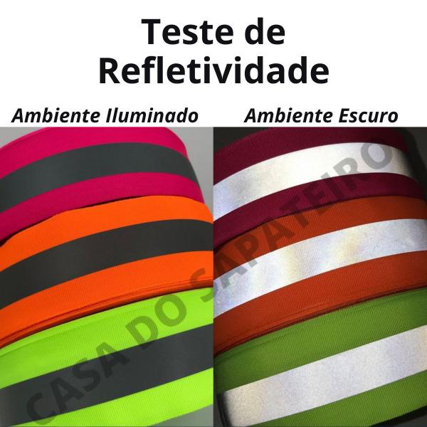Fita Refletiva Faixa Reflexiva Sinalizadora Para Uniforme - 5cm X 10m - Gal Comércio Eletrônico Imagem de Fita Refletiva Faixa Reflexiva Sinalizadora Para Uniforme - 5cm X 10m
