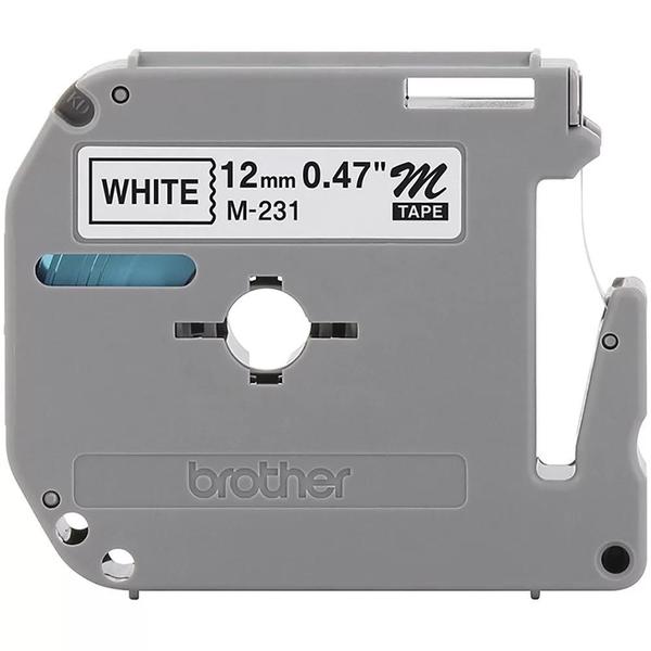 Imagem de Fita Rotulador Brother 12mmx8m Preto/branco M231  Brother