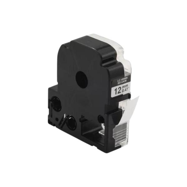Fita Rotuladora LC-4wBN/SS12KW Preto no Branco 12mmx8m - x-full Imagem de Fita Rotuladora LC-4wBN/SS12KW Preto no Branco 12mmx8m