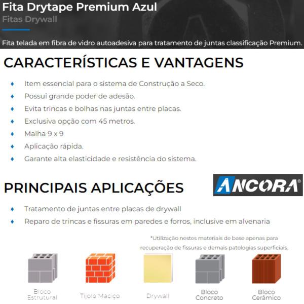 Fita Telada União Junção Placa Isopor Teto Mais Reforço 2UND - Drytape Imagem de Fita Telada União Junção Placa Isopor Teto Mais Reforço 2UND