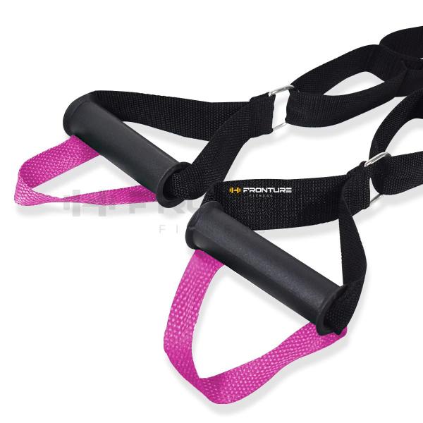 Fita Trx Duplo Treino Suspenso Funcional Cross Training Rosa Feminino treinamento Suspensão Profissional - FRONTURE FITNESS Imagem de Fita Trx Duplo Treino Suspenso Funcional Cross Training Rosa Feminino treinamento Suspensão Profissional